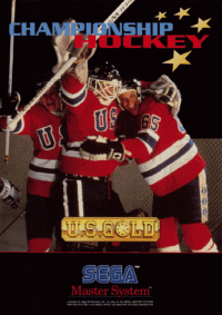 Championship Hockey PAL Sega Master System PAL box art